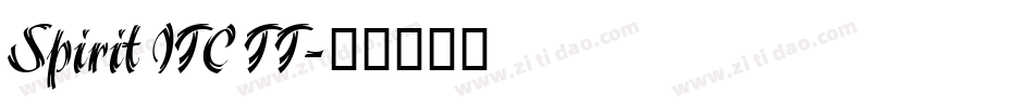 Spirit ITC TT字体转换